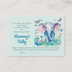 Carte D'accompagnement Baby Bump Jeu Baby shower Guess Maman's Belly Tail