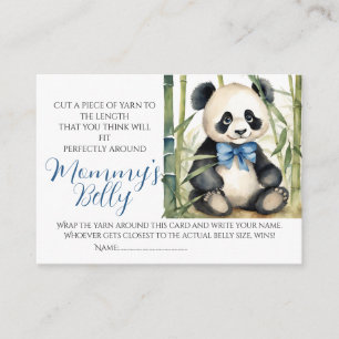 Carte D'accompagnement Baby Bump Jeu Guess Maman's Belly Taille Panda