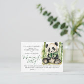 Carte D'accompagnement Baby Bump Jeu Guess Maman's Belly Taille Panda (Debout devant)
