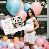 Carte D'accompagnement Baby Bump Jeu Panda Guess Maman's Belly Taille