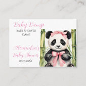 Carte D'accompagnement Baby Bump Jeu Panda Guess Maman's Belly Taille (Dos)