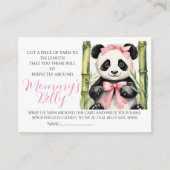 Carte D'accompagnement Baby Bump Jeu Panda Guess Maman's Belly Taille (Devant)