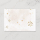 Carte D'accompagnement Baby Cold Outside Rustic Deer Winter Baby Shower E (Dos)