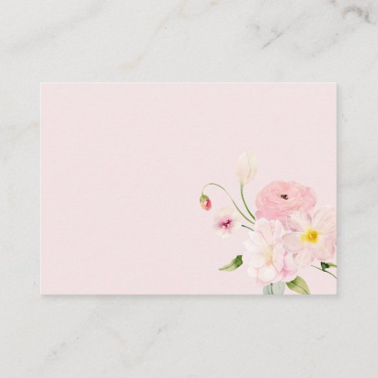 Carte D'accompagnement Baby in Bloom Bow Baby shower Livres pour bébé (Dos)