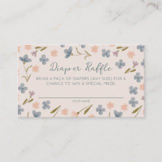Carte D'accompagnement Baby in Bloom Fleurs Tirage au Sort Couches Baby S