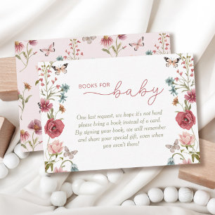 Carte D'accompagnement Baby in Bloom Livres Fleurs sauvages pour Baby
