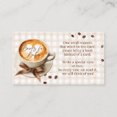 Carte D'accompagnement Baby is Brewing Coffee Bean Theme Baby Shower (Devant)