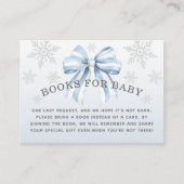 Carte D'accompagnement Baby It’s Cold Outside Blue Bow Books for Baby (Devant)