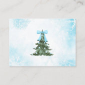 Carte D'accompagnement Baby It's Cold Outside Blue Bow Book Demande (Dos)