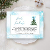 Carte D'accompagnement Baby It's Cold Outside Blue Bow Book Demande