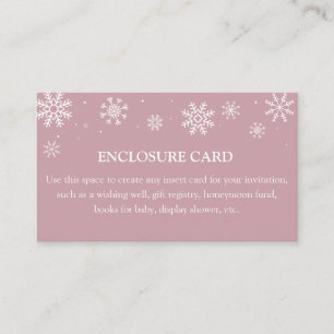 Carte D'accompagnement Baby it's Cold Outside Custom Enclôture Card