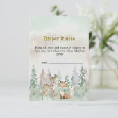 Carte D'accompagnement Baby It's Cold Outside Diaper Raffle Baby Shower (Debout devant)