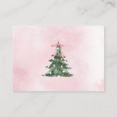 Carte D'accompagnement Baby It's Cold Outside Pink Bow Book Demande (Dos)