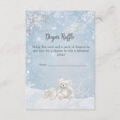 Carte D'accompagnement Baby It's Cold Outside Teddy Bear Diaper Raffle (Devant)