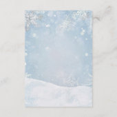 Carte D'accompagnement Baby It's Cold Outside Teddy Bear Diaper Raffle (Dos)