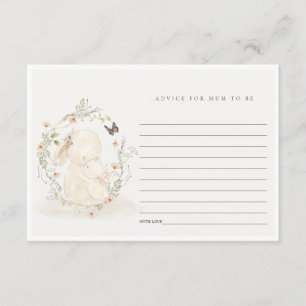 Carte D'accompagnement Baby Mum Bunny Conseil Floral Pour Maman Baby show