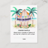 Carte D'accompagnement Baby on Board Diaper Raffle (Devant)