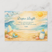 Carte D'accompagnement Baby On Board Surf Diapper Raffle (Devant)