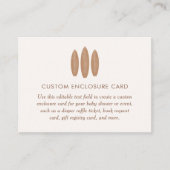 Carte D'accompagnement Baby on Board Surfboard Custom (Devant)