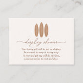 Carte D'accompagnement Baby on Board Surfboard Display Show (Devant)