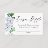 Carte D'accompagnement Baby shower à fleurs vert printemps tombole (Devant)