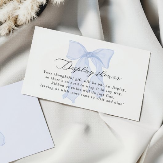 Carte D'accompagnement Baby shower à mâchoires bleu douche