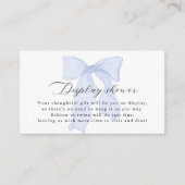 Carte D'accompagnement Baby shower à mâchoires bleu douche (Devant)