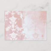 Carte D'accompagnement Baby shower à thé rose floral Livres pour bébé (Dos)