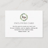 Carte D'accompagnement Baby shower à thème Mallard Duck Personnalisé (Devant)