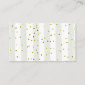 Carte D'accompagnement Baby shower animal d'hiver des bois Raffin de couc (Dos)