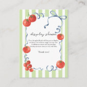 Carte D'accompagnement Baby shower aquarelle - douche d'affichage (Devant)