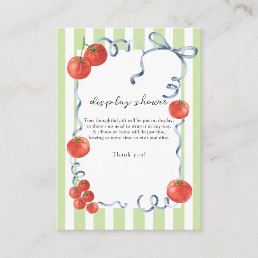 Carte D'accompagnement Baby shower aquarelle - douche d'affichage (Devant)