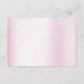 Carte D'accompagnement Baby shower Aquarelle rose Ballons blancs (Dos)