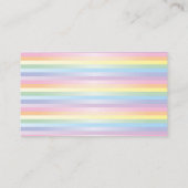 Carte D'accompagnement Baby shower arc-en-ciel doux Raffle de couches (Dos)