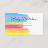 Carte D'accompagnement Baby shower arc-en-ciel simple et moderne (Devant)