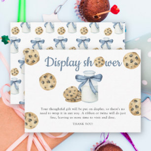 Carte D'accompagnement Baby shower au lait et biscuits - douche d'afficha