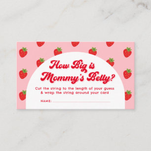 Carte D'accompagnement Baby Shower aux Fruits Rouges : Quelle est la Tail