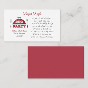 Carte D'accompagnement Baby shower barbecue extérieur Refroidisseur Encei