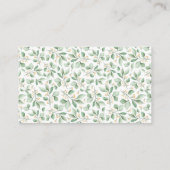 Carte D'accompagnement Baby shower Bébé Bleu Booties avec douche (Dos)