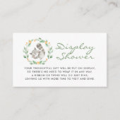 Carte D'accompagnement Baby shower Bébé Bleu Booties avec douche (Devant)