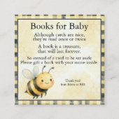 Carte D'accompagnement Baby Shower Bee Bug Boy (Devant)