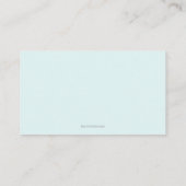 Carte D'accompagnement Baby shower bleu Chouette Apportez un livre (Dos)