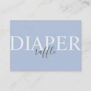 Carte D'accompagnement Baby shower bleu Dusty simple et moderne