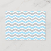 Carte D'accompagnement Baby shower Blue Grey Boy demande de réservation (Dos)