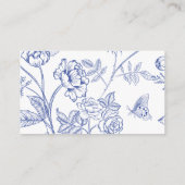 Carte D'accompagnement Baby shower Blue Tea Party Book pour bébé (Dos)