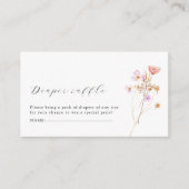 Carte D'accompagnement Baby shower Boho Diaper (Devant)