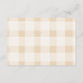 Carte D'accompagnement Baby shower Book Club Thème Diapper Raffer (Dos)