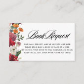 Carte D'accompagnement Baby shower Botanique Amaryllis Demande de réserva (Devant)