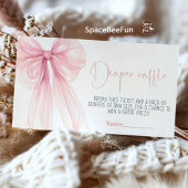 Carte D'accompagnement Baby shower Bow Coquette