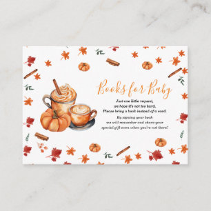 Carte D'accompagnement Baby shower brassage Citrouille Livres épices pour